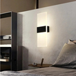 VenCore Aether Black 6093-20029 - Μοντέρνο Επιτοίχιο Φωτιστικό Απλίκα LED 12W Μαύρο Αλουμίνιο και Plexiglass με Ρυθμιζόμενο CCT Λευκό - Ημέρας - Θερμό - Χειρισμός CCT μέσω Διακόπτη On-Off