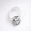 VenCore Velora Silver 6093-20051 - Μοντέρνο Επιτοίχιο Φωτιστικό Απλίκα LED 12W Ασημί Αλουμίνιο με Ρυθμιζόμενο CCT Λευκό - Ημέρας - Θερμό - Χειρισμός CCT μέσω Διακόπτη On-Off