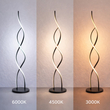 VenCore Helix Silver 6091-20024 - Μοντέρνο Επιδαπέδιο Φωτιστικό LED 20W Ασημί Αλουμίνιο - Ρυθμιζόμενο CCT Λευκό - Ημέρας - Θερμό & Χειριστήριο - Φ25 x Υ105cm