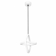 VenCore Axis White 6089-20027 - Μοντέρνο Κρεμαστό Φωτιστικό Οροφής LED 22W Λευκό Αλουμίνιο με Ρυθμιζόμενο CCT Λευκό - Ημέρας - Θερμό - Χειρισμός CCT μέσω Διακόπτη On-Off - Φ22 x Υ24cm