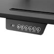 VenCore 2730-10005 - Gaming Desk Adjustable 160x60x72-112cm Black - Μοντέρνο Γραφείο Ρυθμιζόμενου Ύψους με Λειτουργία Μνήμης Gaming VenCore Μοριοσανίδας Carbon Fiber με Μεταλλικά Πόδια Μαύρο Μ160 x Π60 x Υ72-112cm