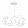 VenCore Nuvia White 7741-20032 - Μοντέρνο Κρεμαστό Φωτιστικό Οροφής LED 45W Λευκό Αλουμίνιο με Ρυθμιζόμενο CCT Λευκό - Ημέρας - Θερμό & Χειριστήριο - Φ48 x Υ18cm