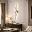 VenCore Aurex Silver 6093-20108 - Μοντέρνο Επιτοίχιο Φωτιστικό Απλίκα LED 60CM 12W Ασημί Αλουμίνιο με Ρυθμιζόμενο CCT Λευκό - Ημέρας - Θερμό - Χειρισμός CCT μέσω Διακόπτη On-Off