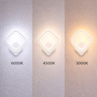 VenCore Elara White 6093-20010 - Μοντέρνο Επιτοίχιο Φωτιστικό Απλίκα LED 12W Λευκό Αλουμίνιο με Ρυθμιζόμενο CCT Λευκό - Ημέρας - Θερμό - Χειρισμός CCT μέσω Διακόπτη On-Off - Μ29 x Π25 x Υ5.5cm