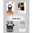 Ασύρματα ακουστικά Bluetooth με θήκη φόρτισης - 2in1 - KMS-E09 - 260090 - White