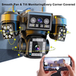 Ηλιακή κάμερα ασφαλείας IP τετραπλή - C011SQ - 4G - Security Camera - 371228