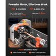 Τόρνος Μετάλλου VEVOR 220 x 762 mm 1100W Ημιαυτόματος Τόρνος Πάγκου, για Ακριβή Κατεργασία Μετάλλου, Τόρνευση, Σπειρώματα, Ηλεκτρονική Κίνηση με Βίδα, Μεταβλητή Ταχύτητα 2500 RPM Max, με Κινητήρα χωρίς Ψήκτρες