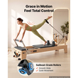Μηχανή Pilates VEVOR Pilates Reformer 2,4 m Χωρητικότητα 181 kg Ξύλο σφενδάμου, για οικιακή χρήση και προπόνηση σε γυμναστήριο, με σανίδα άλματος, ελατήρια με μουσικό σύρμα και κουτί καθίσματος, κατάλληλο για προχωρημένους και αρχάριους χρήστες