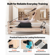Μηχανή Pilates VEVOR Pilates Reformer 2,4 m Χωρητικότητα 181 kg Rubberwood, για οικιακή χρήση και προπόνηση σε γυμναστήριο, με σανίδα άλματος, ελατήρια, πλαίσιο καθίσματος και ρυθμιζόμενο στήριγμα κεφαλής, για προχωρημένους αρχάριους χρήστες