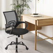VenCore 2734-10001 - Office Chair Black 60x48x85-95cm - Καρέκλα Γραφείου με Ανάκλιση Ύφασμα Mesh σε Μαύρη Απόχρωση και Μεταλλικά Πόδια Μ60xΠ48xΥ85-95cm