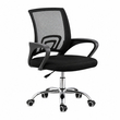 VenCore 2734-10001 - Office Chair Black 60x48x85-95cm - Καρέκλα Γραφείου με Ανάκλιση Ύφασμα Mesh σε Μαύρη Απόχρωση και Μεταλλικά Πόδια Μ60xΠ48xΥ85-95cm