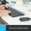 Logitech MK470 - Ασύρματο Σετ Πληκτρολόγιο & Ποντίκι USB - Αγγλικό US - Μαύρο