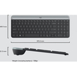 Logitech MK470 - Ασύρματο Σετ Πληκτρολόγιο & Ποντίκι USB - Αγγλικό US - Μαύρο
