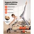 VEVOR Pilates Reformer 2,3 m Πτυσσόμενο μηχάνημα Pilates 181 kg από καουτσούκ, για οικιακή χρήση και προπόνηση στο γυμναστήριο, με σανίδα άλματος, ελατήρια, πλαίσιο καθίσματος και ρυθμιζόμενο στήριγμα κεφαλής, για προχωρημένους αρχάριους χρήστες