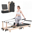VEVOR Pilates Reformer 2,3 m Πτυσσόμενο μηχάνημα Pilates 181 kg από καουτσούκ, για οικιακή χρήση και προπόνηση στο γυμναστήριο, με σανίδα άλματος, ελατήρια, πλαίσιο καθίσματος και ρυθμιζόμενο στήριγμα κεφαλής, για προχωρημένους αρχάριους χρήστες