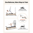 VEVOR Pilates Reformer με Πύργο 2,4 μ. Μηχανή Pilates 181 kg από καουτσούκ, για οικιακή χρήση και προπόνηση σε γυμναστήριο, με σανίδα άλματος, ελατήρια, κουτί καθίσματος και ρυθμιζόμενο στήριγμα κεφαλής, για προχωρημένους αρχάριους χρήστες