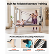 VEVOR Pilates Reformer με τραπέζι Cadillac Trapeze, μηχάνημα Pilates 2,4 m, για οικιακή χρήση και προπόνηση σε γυμναστήριο, 120 κιλά, από καουτσούκ, με πύργο, σανίδα άλματος, ελατήρια, κουτί καθίσματος, για προχωρημένους αρχάριους χρήστες
