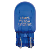 W21/5W 12V 21/5W W3x16q ΚΑΡΦΩΤΟ ΜΠΛΕ BLUE DYED-GLASS 2ΤΕΜ. BLISTER