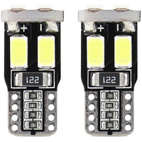 T10 12V W2,1x9,5d ΛΕΥΚΟ 5.600K 6SMDx5730 (ΚΑΡΦΩΤΟ - CAN-BUS)  - 2 ΤΕΜ.
