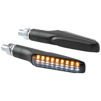 ΦΛΑΣ MOTO ΕΜΠΡΟΣ 12V SMD LED VICTORY ΜΑΥΡΟ 2 ΧΡΗΣΕΩΝ (ΘΕΣΕΩΣ /ΦΛΑΣ) 91x15mm  LAMPA  - 2 TEM