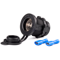 ΠΡΙΖΑ ΜΕ ΥΠΟΔΟΧΗ ΓΙΑ ΦΙΣ ΑΝΑΠΤΗΡΑ ΚΑΙ ΚΑΠΑΚΙ 12/24V ΜΑΥΡΗ MOD-01 AMIO