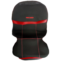ΗΜΙΚΑΛΥΜΜΑΤΑ ΚΑΘΙΣΜΑΤΩΝ BUCKET RECARO ΜΑΥΡΟ/ΚΟΚΚΙΝΟ ΜΕ ΥΠΟΔΟΧΗ ΠΡΟΣΚΕΦΑΛΟΥ VELCRO & ΠΡΟΣΚΕΦΑΛΑ - 2 ΤΕΜ.