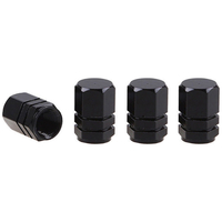 ΚΑΠΑΚΙΑ ΒΑΛΒΙΔΩΝ ΑΛΟΥΜΙΝΙΟΥ ΜΑΥΡΑ AMIO – 4 ΤΕΜ.