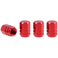 ΚΑΠΑΚΙΑ ΒΑΛΒΙΔΩΝ ΑΛΟΥΜΙΝΙΟΥ ΚΟΚΚΙΝΑ AMIO – 4 ΤΕΜ.