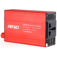 INVERTER 24-230V max300W-peak600W ME 2 USB AMiO – 1 ΤΕΜ.