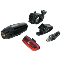 ΦΩΣ ΠΟΔΗΛΑΤΟΥ ΣΕΤ POWER SET 3 ΧΡΗΣΕΩΝ ΛΕΥΚΟ ΦΩΣ ΕΜΠΡΟΣ 300lm + ΠΙΣΩ ΚΟΚΚΙΝΟ ΦΩΣ 35lm ΦΟΡΤΙΣΗ ΜΕ USB