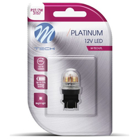P27/7W 3157 12/24V W2.5x16q 2,8W 15xSMD LED ΛΕΥΚΟ CANBUS BLISTER M-TECH - 1ΤΕΜ.