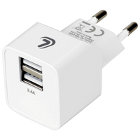 ΦΟΡΤΙΣΤΗΣ ME OIKIAKH ΠΡΙΖΑ 220/240V 12W 2400mA ΜΕ 2 ΘΥΡΕΣ USB (A+A) LAMPA - 1 ΤΕΜ