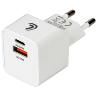 ΦΟΡΤΙΣΤΗΣ ME OIKIAKH ΠΡΙΖΑ 220/240V 20W  ΜΕ 2 ΘΥΡΕΣ USB (A+C) LAMPA - 1 ΤΕΜ.