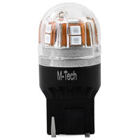 W21W (T20) 12/24V W3x16d 15xSMD2835 LED ΚΟΚΚΙΝΟ CAN-BUS BLISTER  M-TECH - 1 ΤΕΜ.