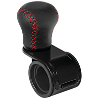 ΤΕΜΠΕΛΗΣ ΤΙΜΟΝΙΟΥ ΠΕΡΙΣΤΡΕΦΟΜΕΝΟΣ ΔΕΡΜΑΤΙΝΟΣ ΜΑΥΡΟΣ ΜΕ ΚΟΚΚΙΝΗ ΡΑΦΗ 20-40mm REVOLVE LAMPA - 1ΤΕΜ