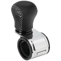 ΤΕΜΠΕΛΗΣ ΤΙΜΟΝΙΟΥ ΔΕΡΜΑΤΙΝΟΣ ΜΑΥΡΟΣ ΜΕ ΓΚΡΙ ΡΑΦΗ ΚΑΙ ΧΡΩΜΙΩΜΕΝΟ ΒΡΑΧΙΟΝΑ 20-40mm REVOLVE LAMPA - 1ΤΕΜ