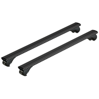 ΜΠΑΡΕΣ ΟΡΟΦΗΣ ΑΝΟΔIΩΜΕΝΟ ΑΛΟΥΜΙΝΙΟΥ (L) 128cm 100max ΜΑΥΡΗ SILENZIO (RAILING STANDARD/S/W)​NORDRIVE - 2 ΤΕΜ.