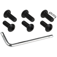 ΒΙΔΕΣ ΤΙΜΟΝΙΟΥ ΜΕ ΚΛΕΙΔΙ ΓΙΑ ΚΩΝΟΥΣ (ΜΑΥΡΕΣ) M5 x 16mm ​​ SIMONI RACING - 6 TEM.