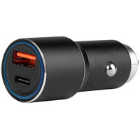 ΦΟΡΤΙΣΤΗΣ ΑΝΑΠΤΗΡΑ ΚΙΝΗΤΩΝ ΑΛΟΥΜΙΝΙΟΥ 12/24V USB + USB TYPE C 38W FAST CHARGE PRO-08