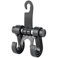 ΚΡΕΜΑΣΤΡΑ ΠΡΟΣΚΕΦΑΛΟΥ ΚΑΘΙΣΜΑΤΟΣ ΜΕ 2 ΓΑΝΤΖΟΥΣ (ΜΑΥΡΟ/ PP ΠΛΑΣΤΙΚΟ)  AMIO - 1 ΤΕΜ.