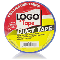 LOGO Πλατιά Υφασμάτινη Ταινία 50mm x 50m Mπλε