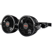 ΑΝΕΜΙΣΤΗΡΑΣ ΔΙΠΛΟΣ 12V 2χ4''(10,8cm) ΜΕ ΦΙΣ ΑΝΑΠΤΗΡΑ/2 USB 5V & ΣΤΗΡΙΞΗ ΣΤΟ ΠΡΟΣΚΕΦΑΛΟ ΑMiO - 1 TEM.