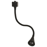 ΣΠΟΤ ΡΑΓΑΣ FLEXIBLE 2 ΓΡΑΜΜΩΝ 3W 28cm 4000K ΜΑΥΡΟ PLUS