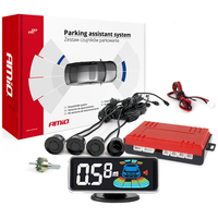 ΣΥΣΤΗΜΑ ΠΑΡΚΑΡΙΣΜΑΤΟΣ 12V ΜΕ 4 ΑΙΣΘΗΤΗΡΕΣ ΣΕ ΜΑΥΡΟ ΧΡΩΜΑ 21,5mm ΜΕ BUZZER (ΗΧΟ) ΚΑΙ ΟΘΟΝΗ LED 3D ΑΜΙΟ - 1 τεμ.