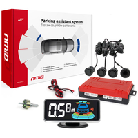 ΣΥΣΤΗΜΑ ΠΑΡΚΑΡΙΣΜΑΤΟΣ 12V ΜΕ 4 ΑΙΣΘΗΤΗΡΕΣ ΣΕ ΜΑΥΡΟ ΧΡΩΜΑ 18mm ΜΕ BUZZER (ΗΧΟ) ΚΑΙ ΟΘΟΝΗ LED 3D ΑΜΙΟ - 1 τεμ.