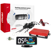 ΣΥΣΤΗΜΑ ΠΑΡΚΑΡΙΣΜΑΤΟΣ 12V ΜΕ 4 ΑΙΣΘΗΤΗΡΕΣ ΣΕ ΛΕΥΚΟ ΧΡΩΜΑ 21,5mm ΜΕ BUZZER (ΗΧΟ) ΚΑΙ ΟΘΟΝΗ LED 3D ΑΜΙΟ - 1 τεμ.