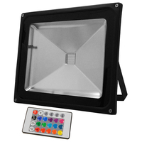 Προβολέας LED 50W 230V 3250lm 120° Αδιάβροχος IP65 με Ασύρματο Χειριστήριο RGB GloboStar 62003