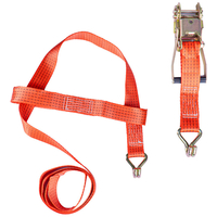 ΙΜΑΝΤΑΣ ΔΕΣΙΜΑΤΟΣ ΜΕ ΚΑΣΤΑΝΙΑ ΚΑΙ ΓΑΝΤΖΟΥΣ ΓΙΑ ΤΡΕΪΛΕΡ 5 x 3m 5000kg ΚΟΚΚΙΝΟ ΑΜΙΟ - 1 τεμ.