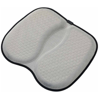 ΜΑΞΙΛΑΡΙ ΚΑΘΙΣΜΑΤΟΣ ΑΠΟ GEL ΚΑΙ ΔΙΑΠΝΕΟΝ ΥΦΑΣΜΑ 40x35cm ΓΚΡΙ ΧΡΩΜΑ AMIO - 1 Τεμ.