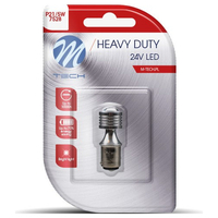 P21/5W 24V BAY15d 4xHP LED CAN-BUS ΛΕΥΚΟ HEAVY DUTY BLISTER M-TECH - 1 Τεμ.